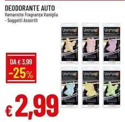Galassia Deodorante auto Vamarotto fragranza vaniglia offerta