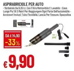Galassia Aspirabricole per auto offerta