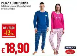 Galassia Pigiama uomo/donna in cotone leggero Athena by Liabel offerta