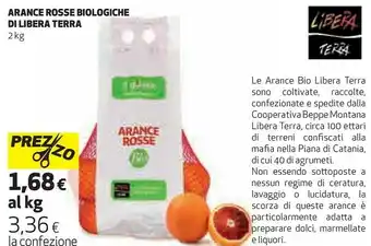 Coop Arance rosse biologiche offerta