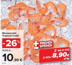 Carrefour Iper Mazzancolle Tropicali Cotte offerta