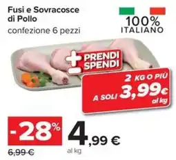 Carrefour Iper Fusi e Sovracosce di Pollo offerta