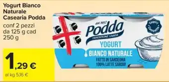 Yogurt Bianco Naturale Podda