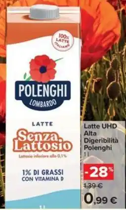 Carrefour Iper Polenghi Latte UHD Alta Digeribilità offerta
