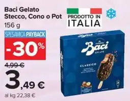 Carrefour Iper Baci Gelato Stecco, Cono o Pot offerta