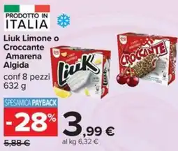 Carrefour Iper Liuk Limone o Croccante Amarena Algida offerta