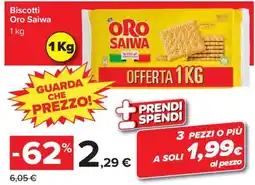 Carrefour Iper Biscotti Oro Saiwa offerta