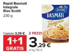 Carrefour Iper Rapid Basmati Integrale Riso Scotti offerta