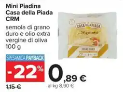 Carrefour Iper Mini Piadina Casa della Piada CRM offerta