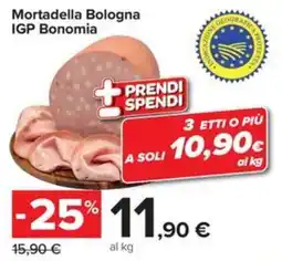 Carrefour Iper Mortadella Bologna IGP Bonomia offerta