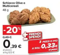 Carrefour Iper Schiocco Olive o Multicereali offerta
