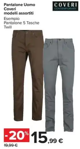 Carrefour Iper Pantalone Uomo Coveri offerta