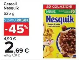 Carrefour Iper Cereali Nesquik offerta