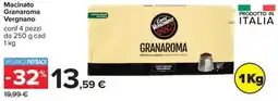 Carrefour Iper Caffè Vergnano Granaroma offerta