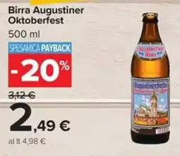 Carrefour Iper Birra Augustiner Oktoberfest offerta