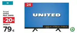 Carrefour Iper Tv Led United offerta
