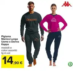 Carrefour Iper Pigiama Manica Lunga Kappa offerta