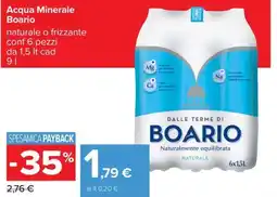 Carrefour Iper Acqua Minerale Boario offerta