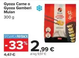 Carrefour Iper Gyoza Carne o Gyoza Gamberi Mulan offerta