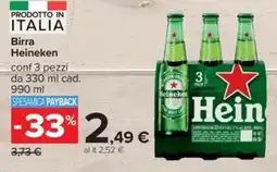 Carrefour Iper Birra Heineken offerta