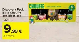 Carrefour Iper Birra Chouffe con bicchiere offerta