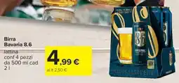 Carrefour Iper Birra Bavaria 8.6 offerta