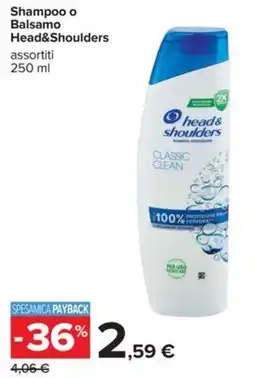 Carrefour Iper Shampoo Head&Shoulders Classic Clean offerta