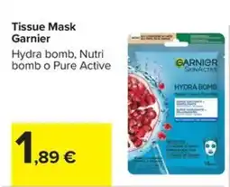 Carrefour Iper Tissue Mask Garnier offerta