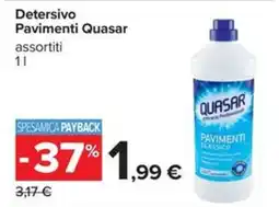 Carrefour Iper Detersivo Pavimenti Quasar offerta