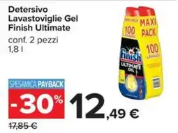 Carrefour Iper Detersivo Lavastoviglie Gel Finish Ultimate offerta