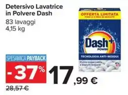 Carrefour Iper Detersivo Lavatrice in Polvere Dash offerta