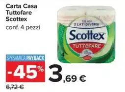 Carrefour Iper Carta Casa Tuttوفare Scottex offerta