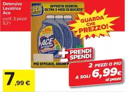 Carrefour Iper Detersivo Lavatrice Ace offerta