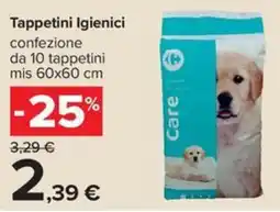 Carrefour Iper Tappetini Igienici Care offerta