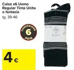 Carrefour Iper Calze Uomo Basic offerta