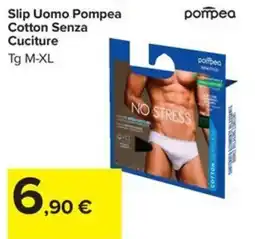 Carrefour Iper Slip Uomo Pompea Cotton Senza Cuciture offerta