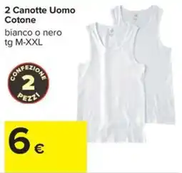Carrefour Iper Canotte Uomo Cotone offerta