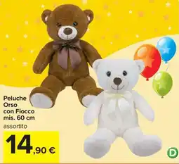 Carrefour Iper Peluche Orso con Fiocco offerta