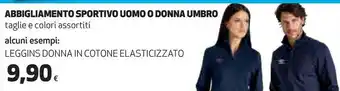 Coop Abbigliamento sportivo uomo o donna umbro offerta