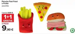 Carrefour Iper Peluche Fast Food o Frutta assortito offerta