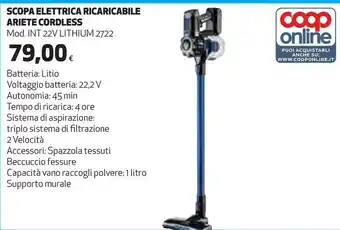 Scopa elettrica ricaricabile cordless