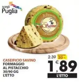 Mercati di Città La Prima Formaggio al pistacchio offerta