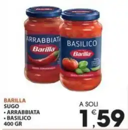 Mercati di Città La Prima Barilla sugo arrabbiata basilico offerta