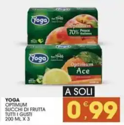 Mercati di Città La Prima Yoga optimum succhi di frutta offerta