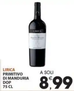 Mercati di Città La Prima Lirica Primitivo di Manduria DOP offerta