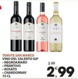 Mercati di Città La Prima Tenute San Marco Vino del Salento IGP offerta