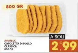 Mercati di Città La Prima Avimecc cotoletta di pollo classica offerta