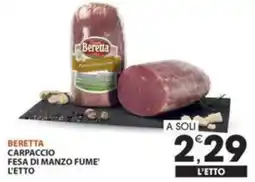 Mercati di Città La Prima Beretta Carpaccio Fesa di Manzo Fume' offerta