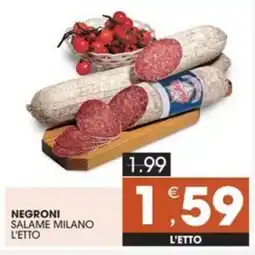 Mercati di Città La Prima Negroni salame milano offerta