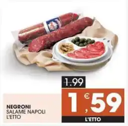 Mercati di Città La Prima Negroni salame napoli offerta